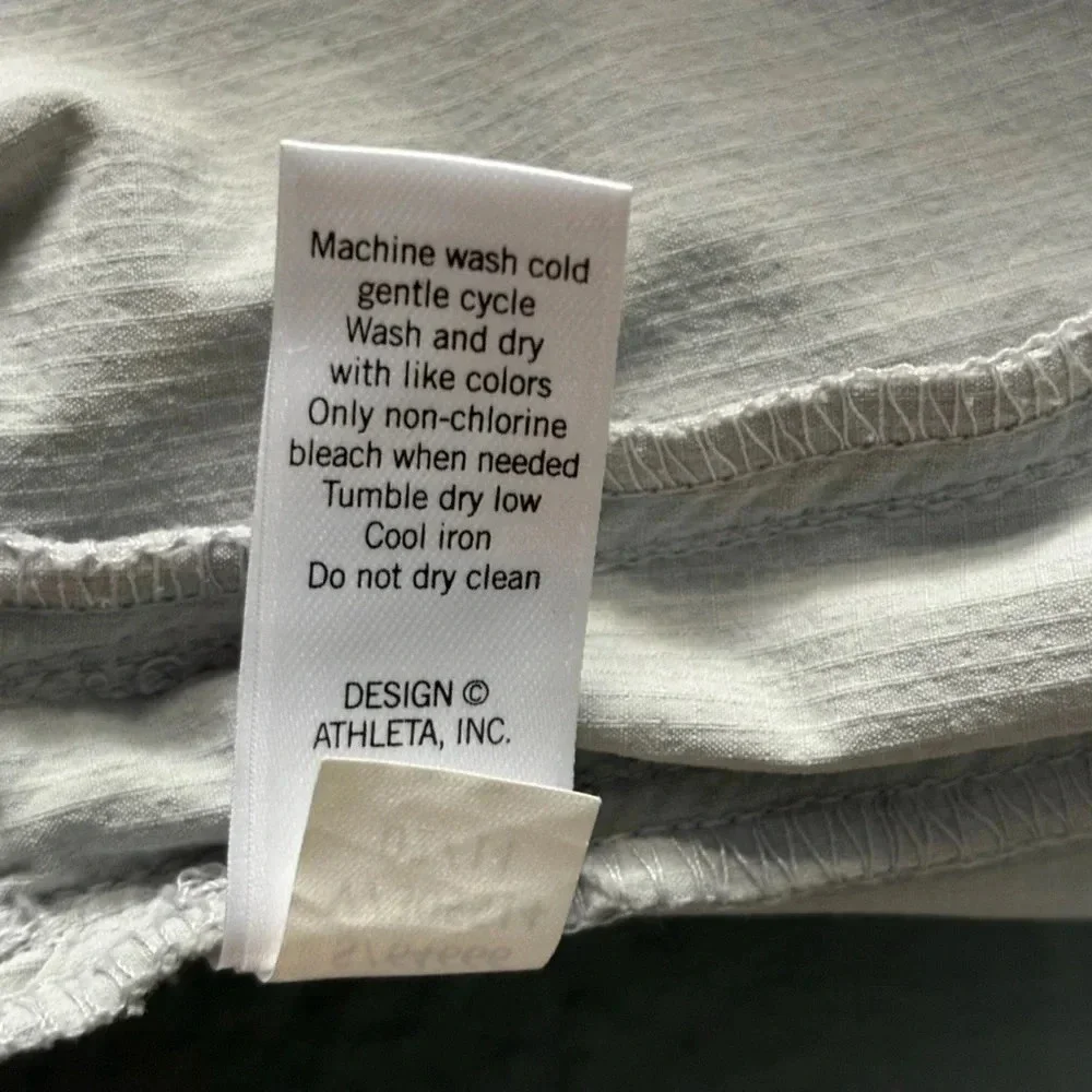 Athleta Side Zip Tie Waist Skort Gray Size 2